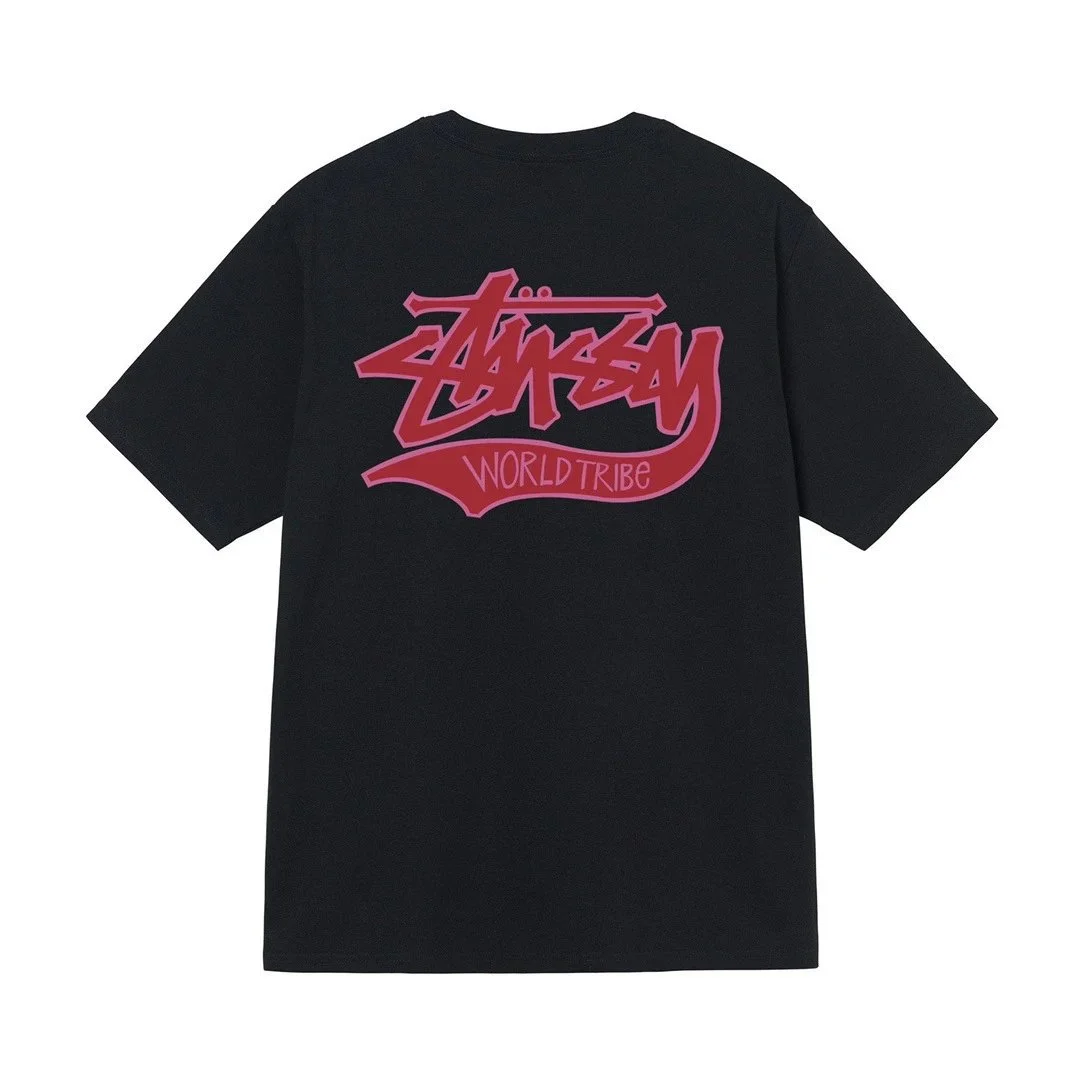 Stussy Stussy World Tribe Black T-Shirt Black - 1