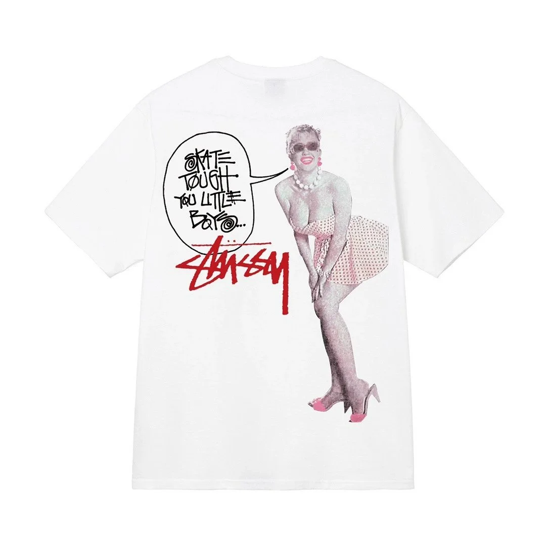 Stussy Stussy Skate Tough You Little Bayou White T-Shirt White - 1