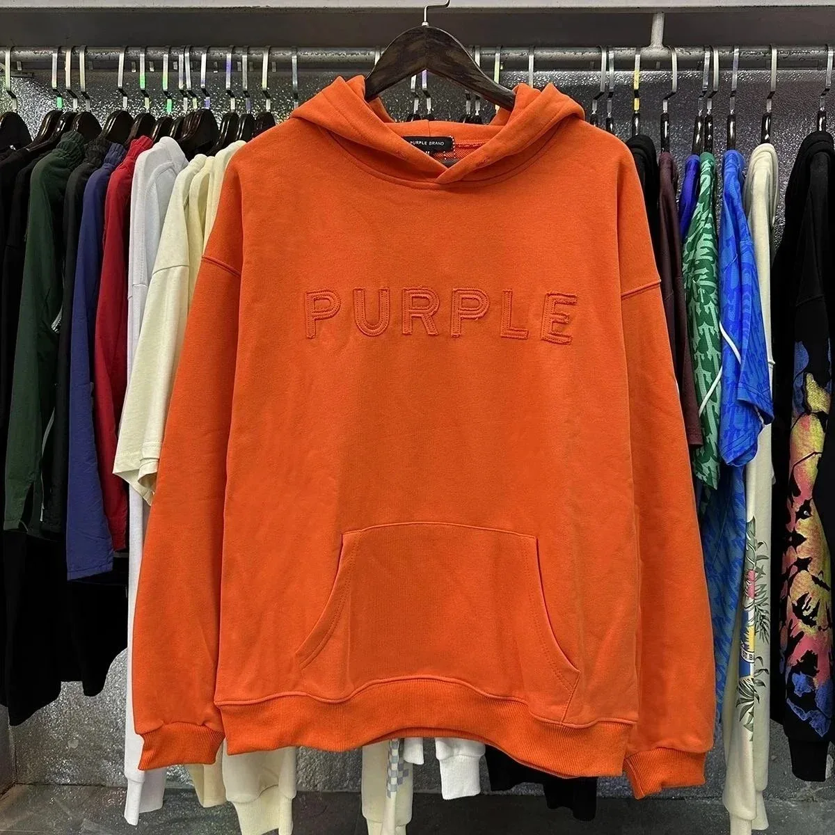 Purple Brand Purple Brand P001 Orange Hoodie Orange - 1