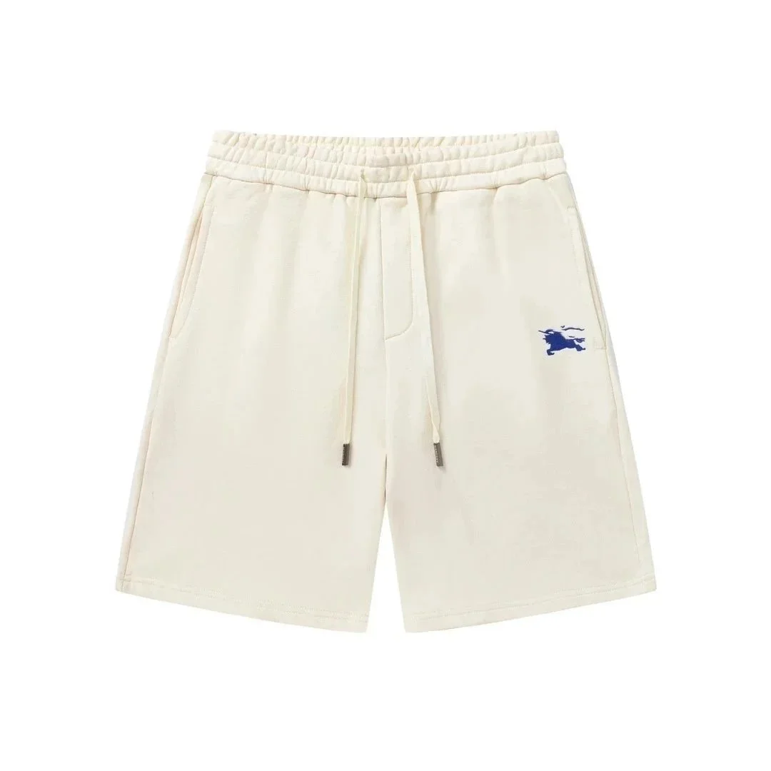 Burberry Burberry Cream Horse Logo Shorts Cream - 1