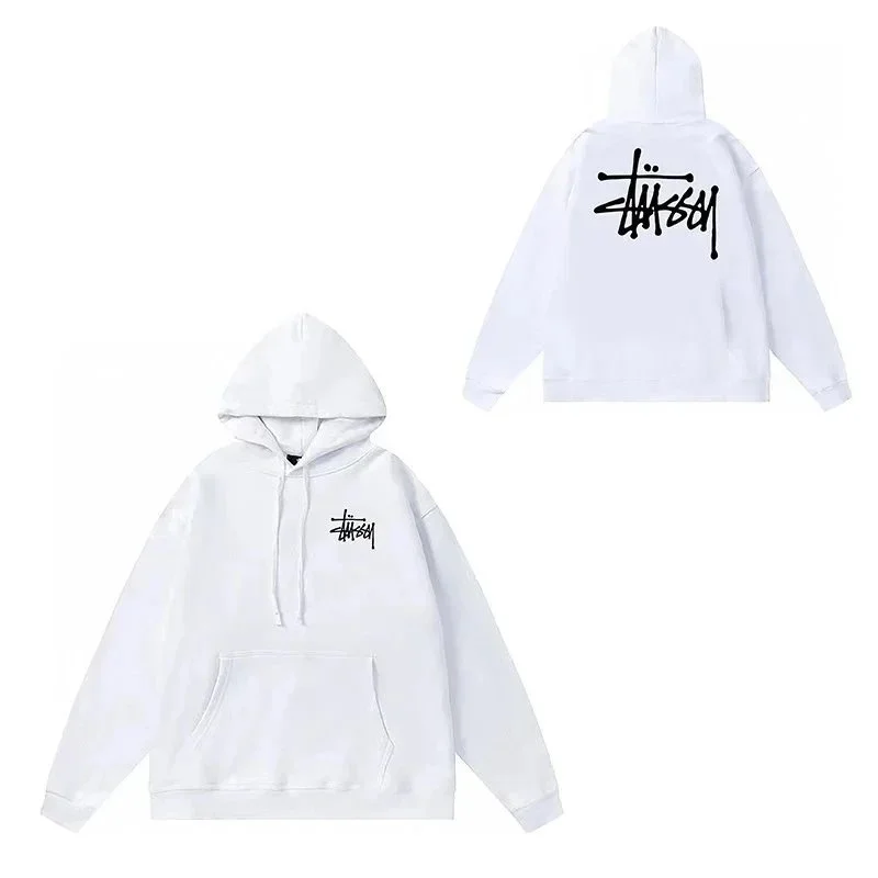 Stussy Stussy White Logo Hoodie White - 1