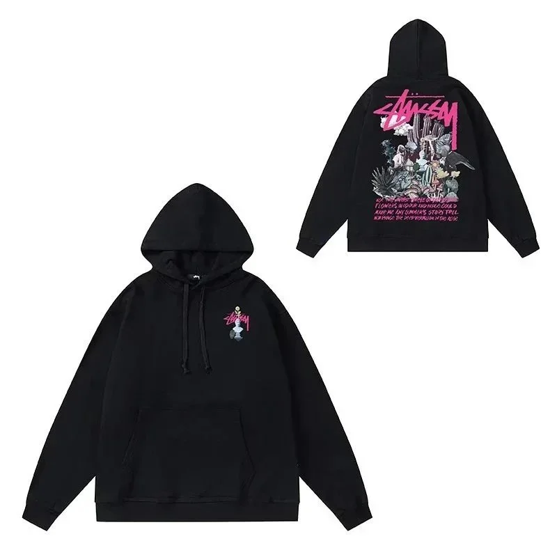 Stussy Stussy Black Graphic Hoodie Black - 1