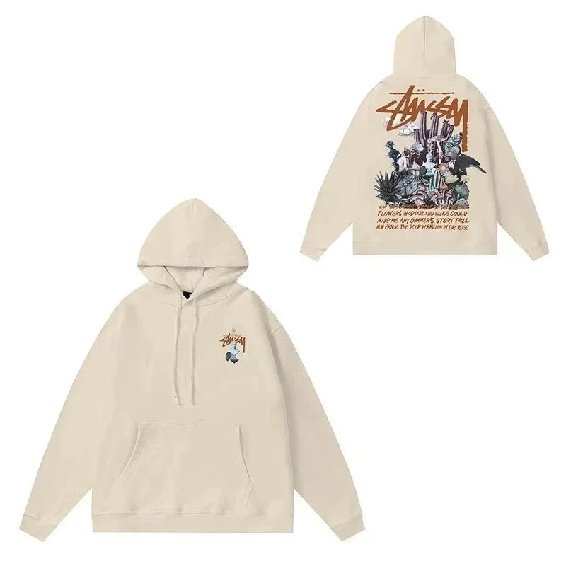 Stussy Stussy Cityscape Graphic Hoodie Beige Beige - 1