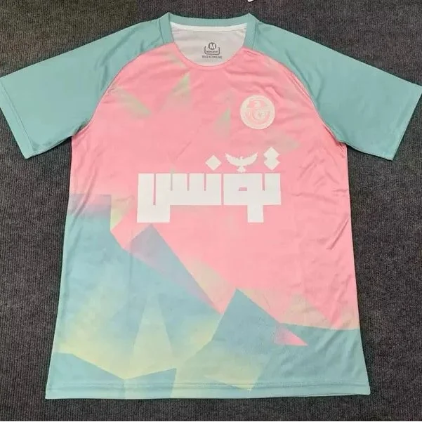 Other Unisex Geometric Print Jersey Shirt Pink - 1