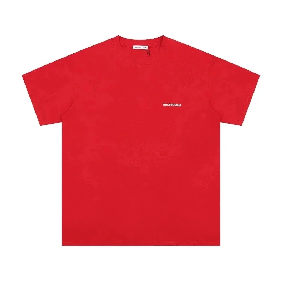 Balenciaga Balenciaga Red Logo T-Shirt Red - 1