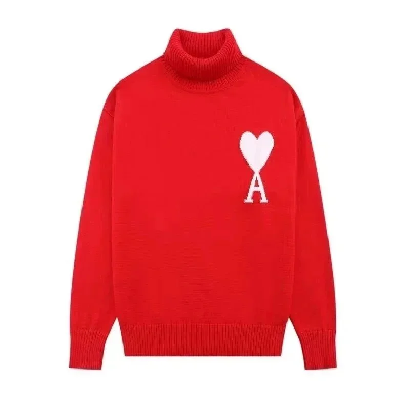 Acne Studios Acne Studios Face Red Turtleneck Sweater Red - 1