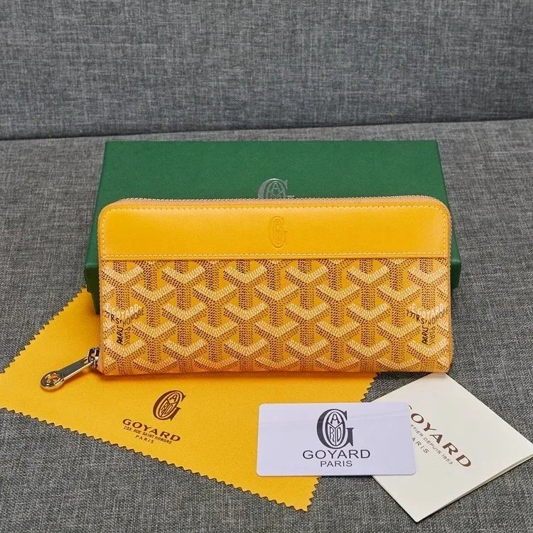 Goyard Goyard Saint Louis Yellow Leather Wallet Yellow - 1