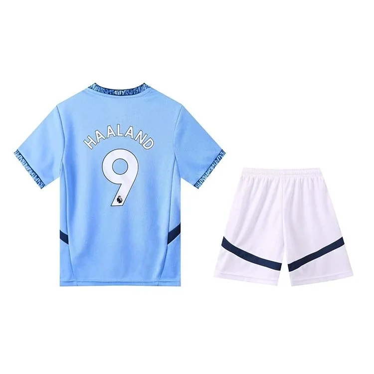 Adidas Adidas Predator Haaland 9 Kids Jersey & Shorts Set Blue - 1