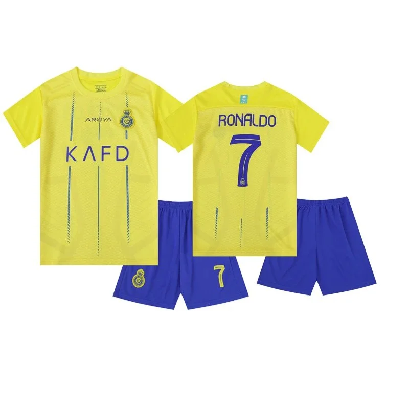 Other Kids' Ronaldo 7 Yellow & Blue Soccer Jersey Set Yellow - 1