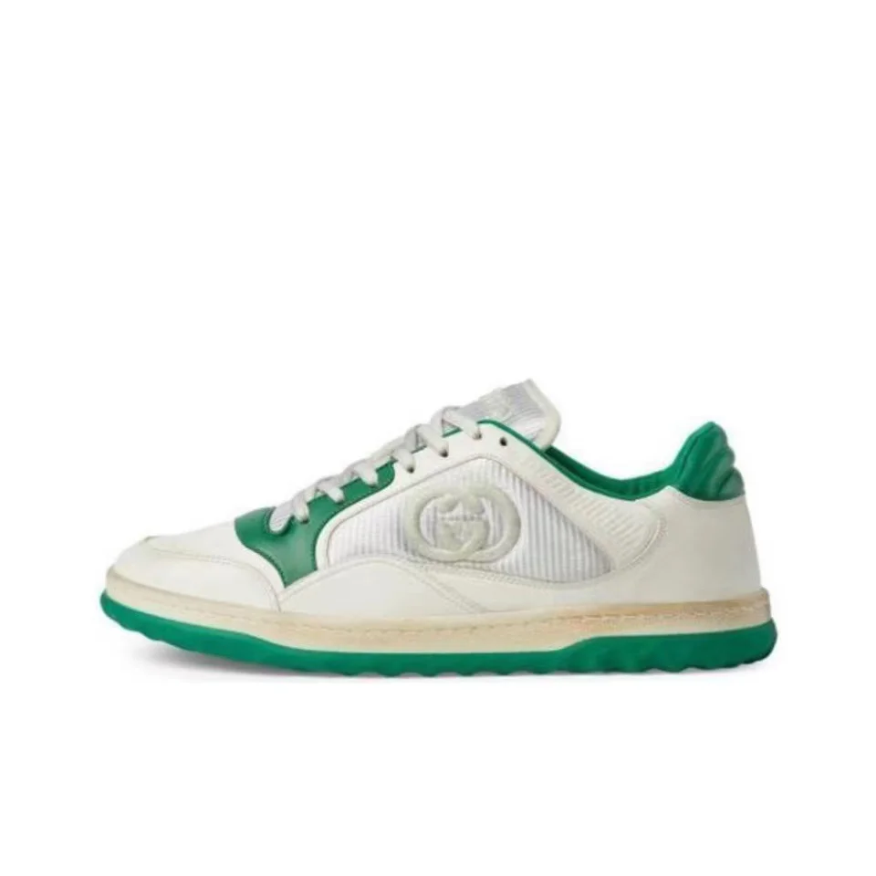 Gucci Gucci White and Green Sneakers White - 1