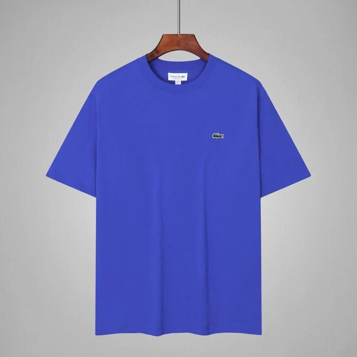 Lacoste Lacoste Blue Solid T-Shirt Blue - 1