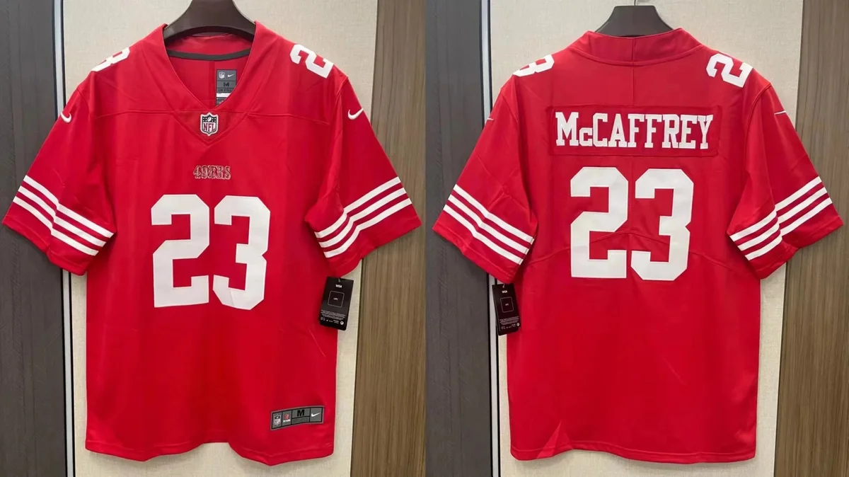 Nike Nike San Francisco 49ers McCaffrey Jersey Red Red - 1