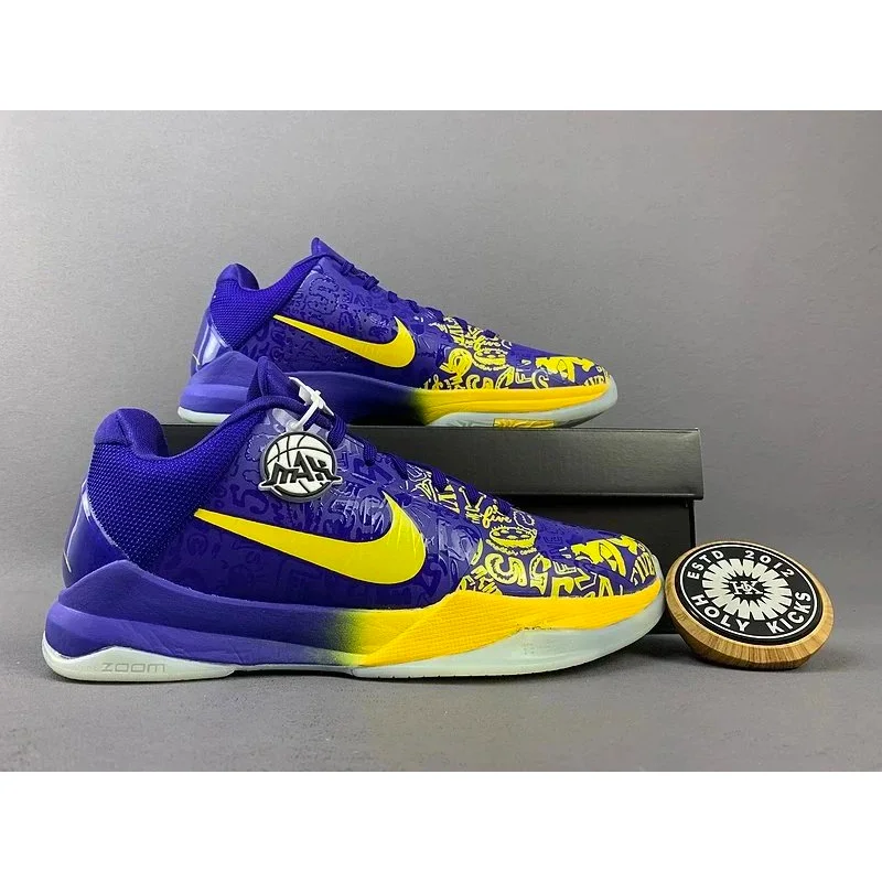 Jordan Nike Air Jordan 3 Purple & Yellow Basketball Sneakers Purple - 1