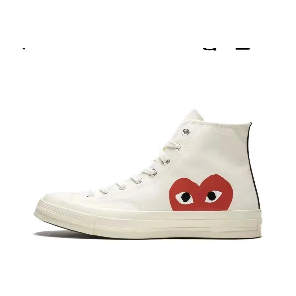 Comme des Garçons Comme des Garçons Play Chuck 70 White Heart Sneakers White - 1