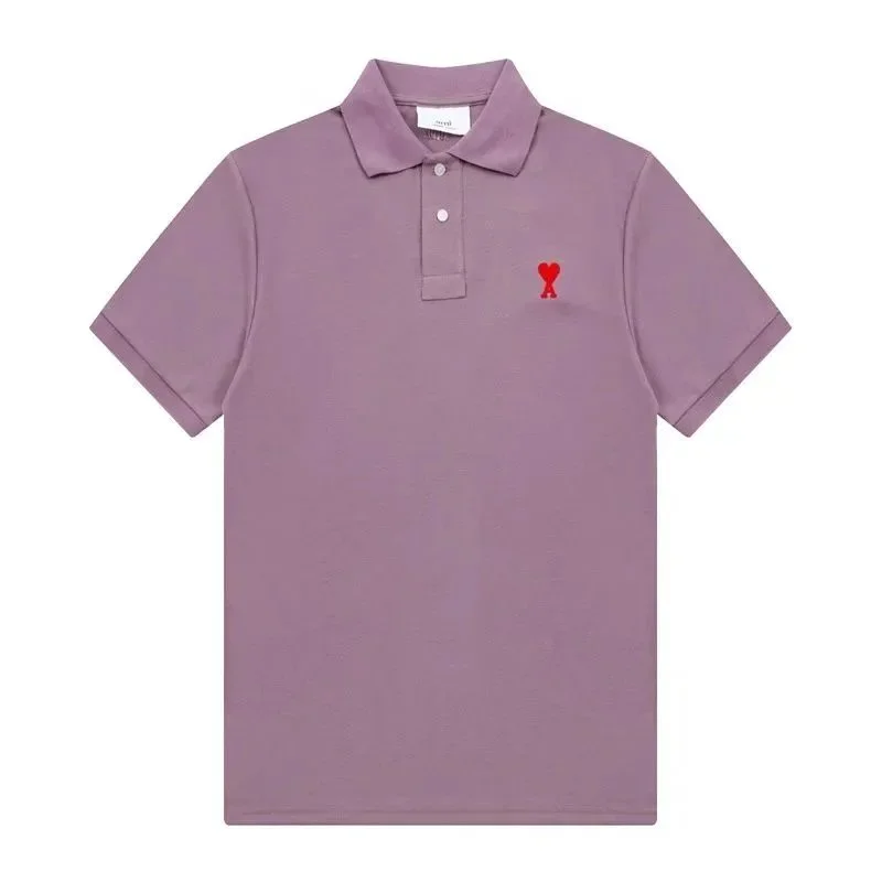 Acne Studios Acne Studios Face Polo Shirt Purple Solid Top Purple - 1