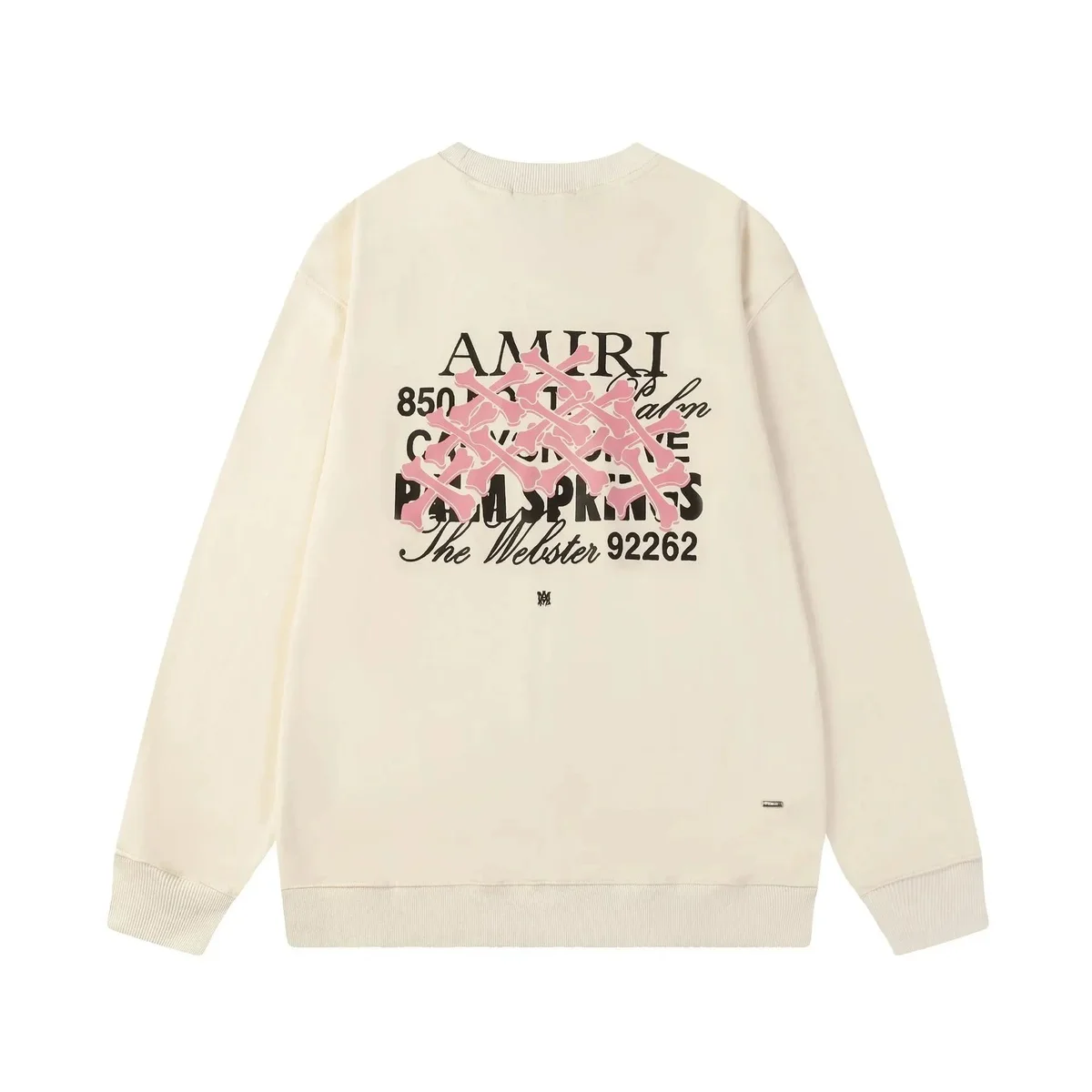 Amiri Amiri The Webster Cream Graphic Sweatshirt Cream - 1