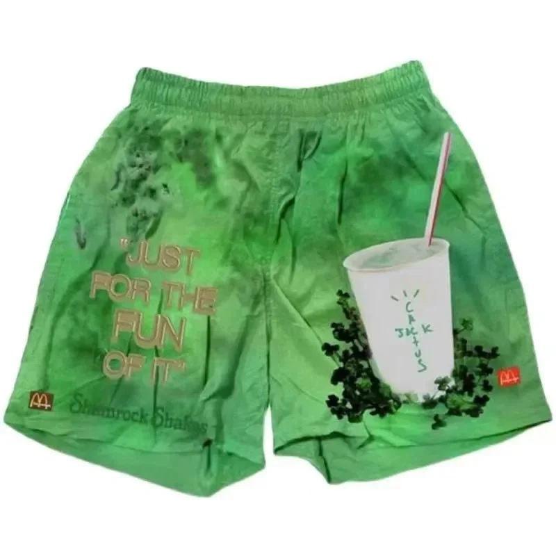 Travis Scott McDonald's Cactus Print Shorts Green Green - 1