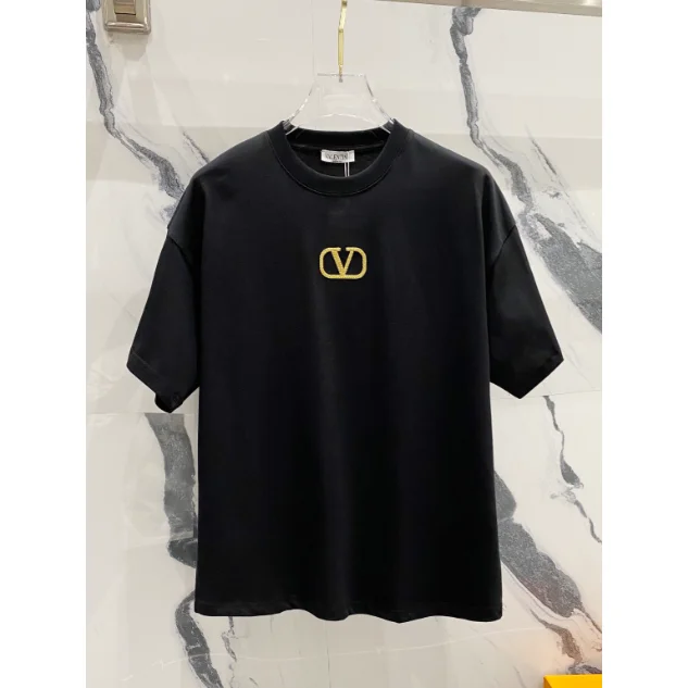 Valentino Valentino VLTN Logo Black T-Shirt Black - 1