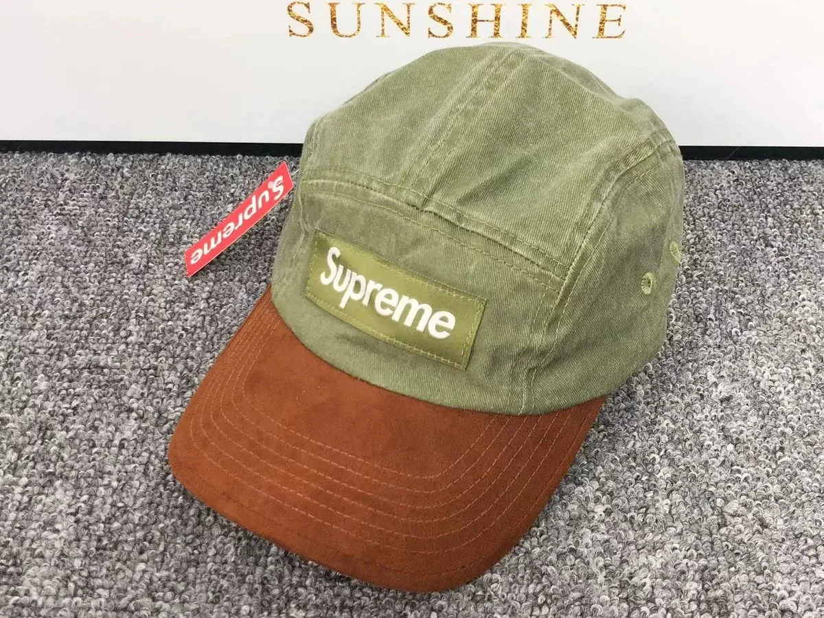 Supreme Supreme Olive & Brown Camp Cap Brown - 1