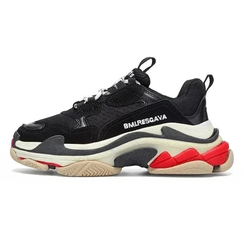 Balenciaga Balenciaga Triple S Black Red Sneakers Black - 1