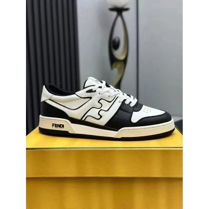 Fendi Fendi Black & White Low Top Sneakers Black - 1