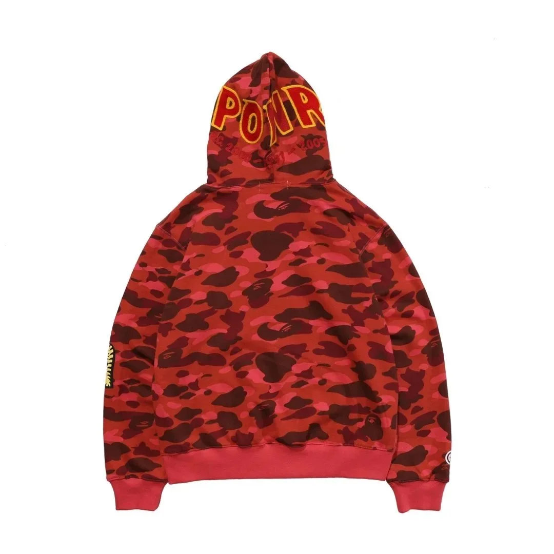 A Bathing Ape A Bathing Ape BAPE STA Camo Hoodie Red Red - 1