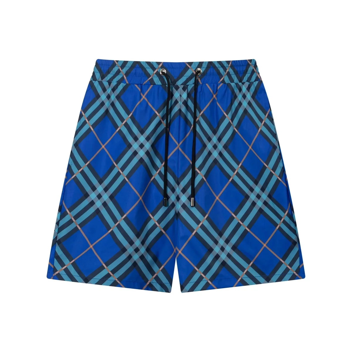 Burberry Burberry Vintage Check Plaid Shorts Blue Blue - 1