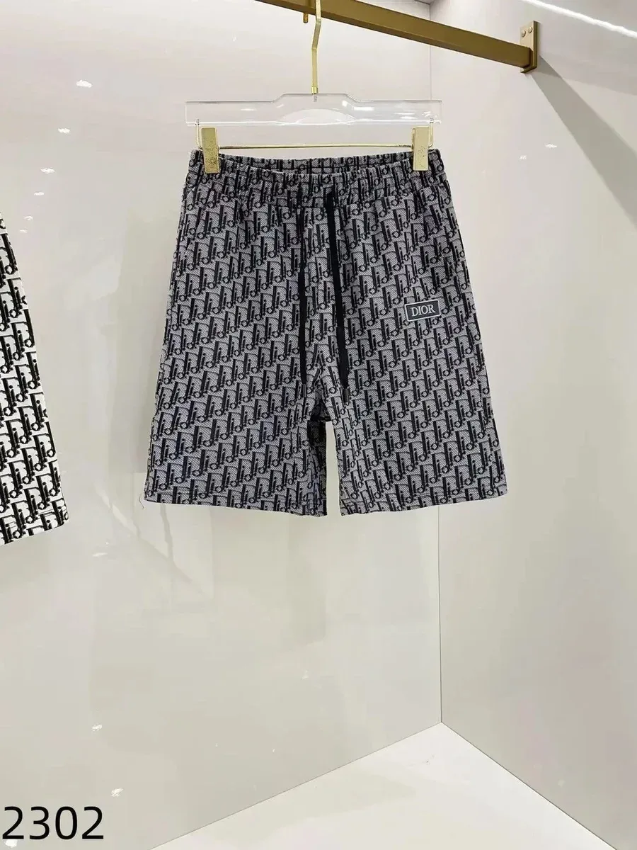 Dior Dior Monogram Print Shorts Black Black - 1