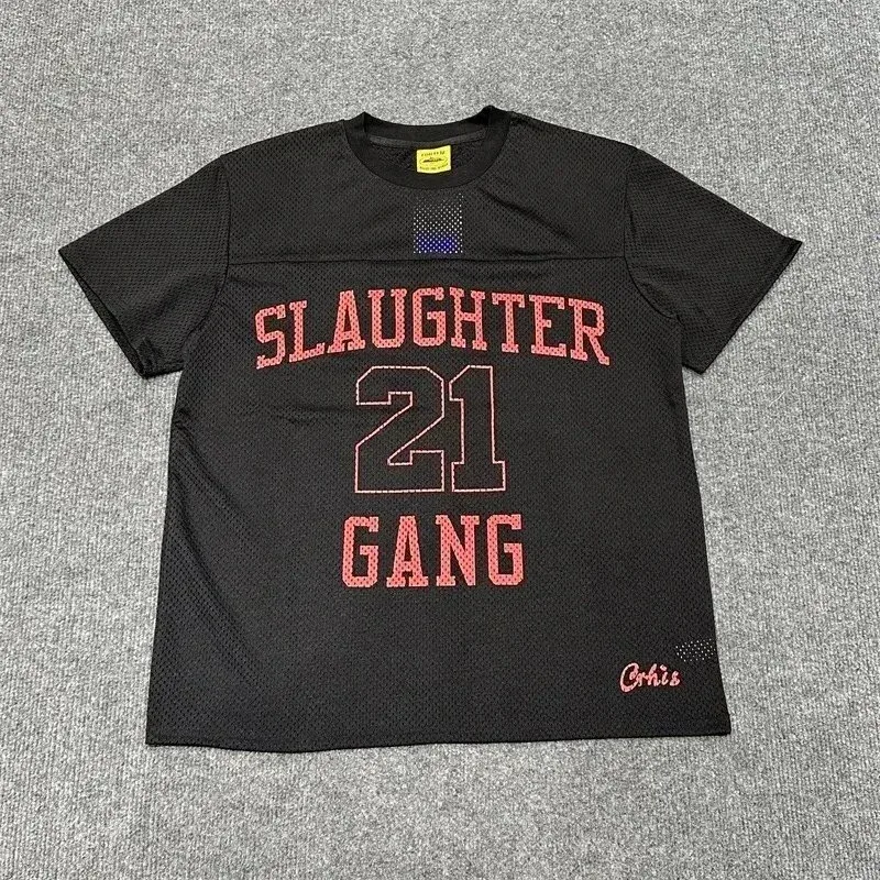 Other Black 'Slaughter 21 Gang' Mesh T-Shirt Black - 1