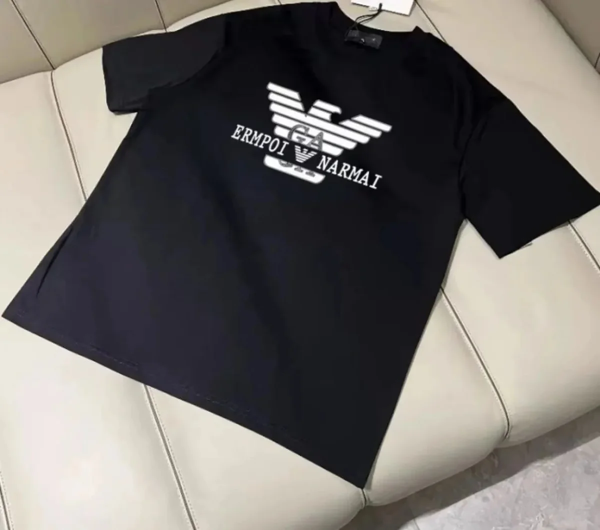 Armani Emporio Armani Black Eagle Logo T-Shirt Black - 1