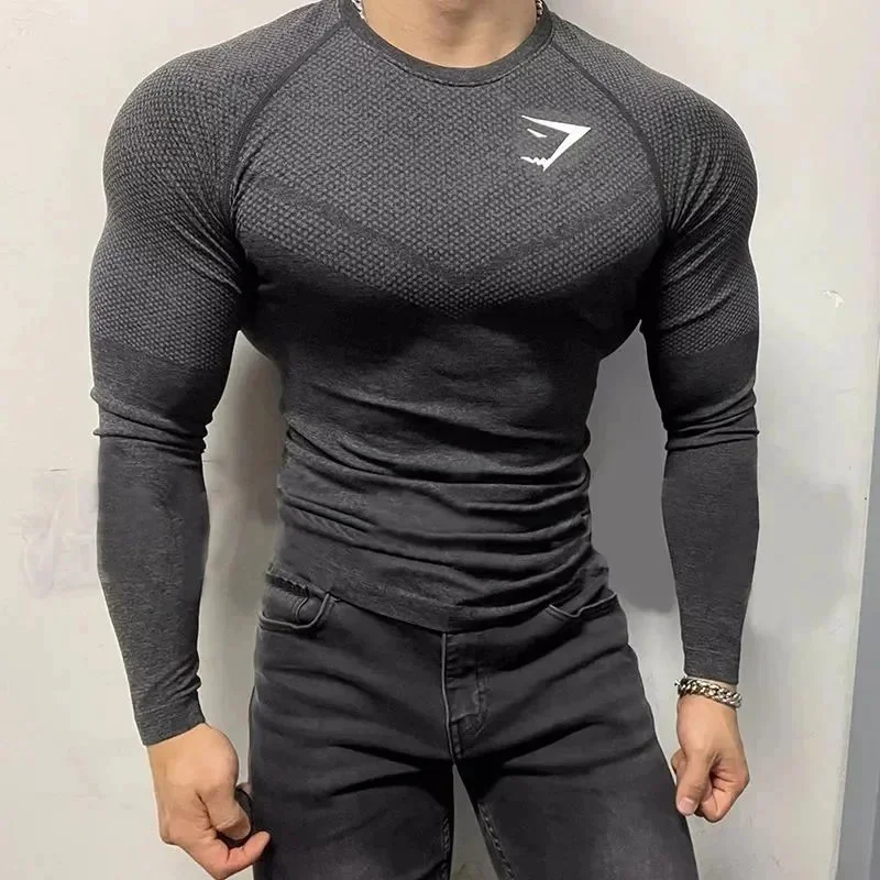 Gymshark Compression Long Sleeve Top Black Men's Black - 1