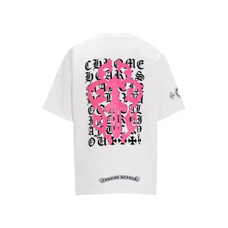 Chrome Hearts Chrome Hearts White Gothic Cross T-Shirt White - 1