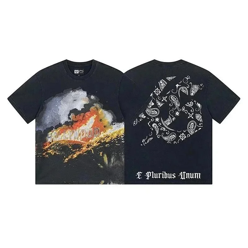 Fear of God Unisex Black 'Hollywood' Graphic T-Shirt Black - 1