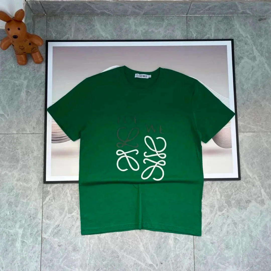 Loewe Loewe Green Logo Print T-Shirt Green - 1