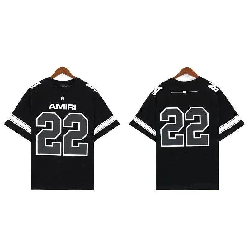 Amiri Amiri 22 Jersey T-Shirt Black Black - 1