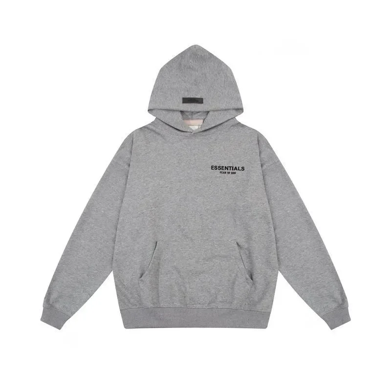 Fear of God Fear of God Essentials Grey Oversized Hoodie Grey - 1