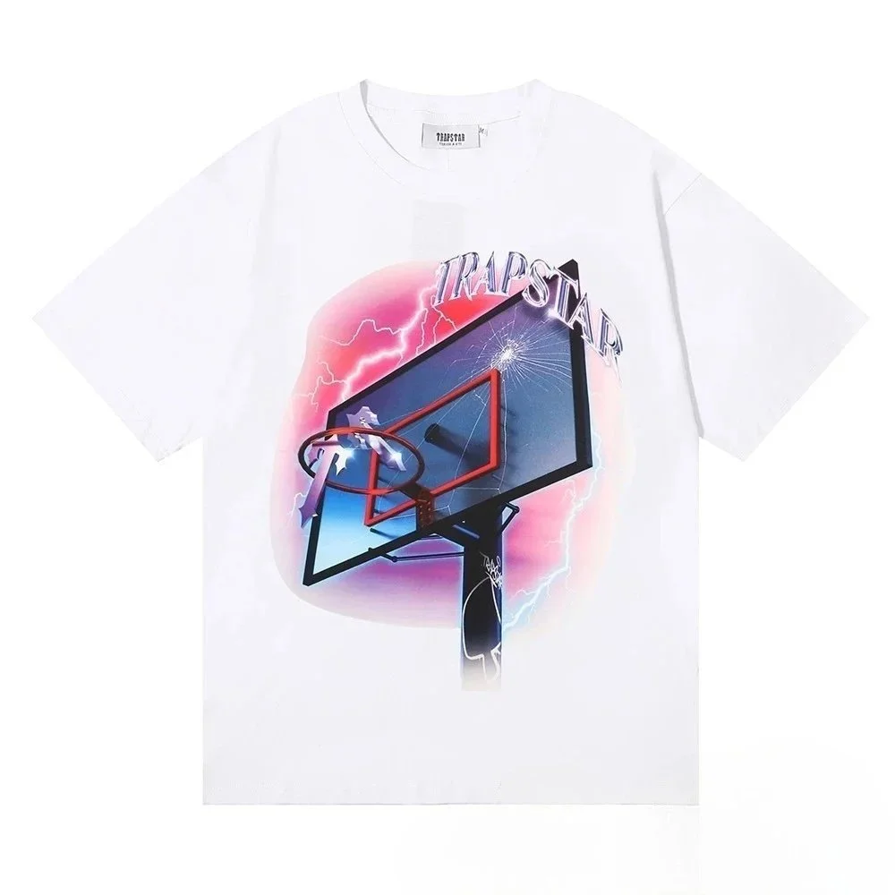 Trapstar Trapstar Basketball Print T-Shirt White White - 1
