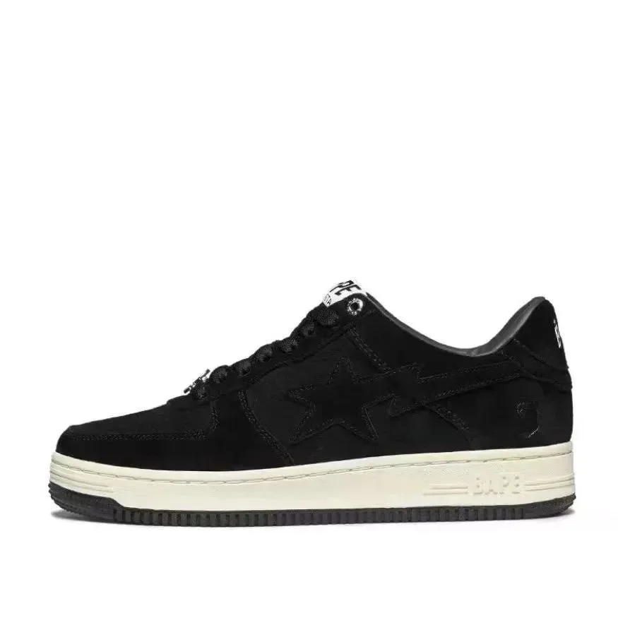A Bathing Ape A Bathing Ape BAPE STA Black Suede Sneakers Black - 1