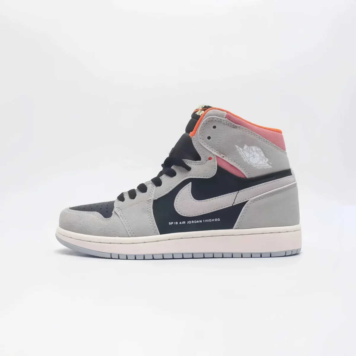 Jordan Nike Air Jordan 1 High OG Sail/Black-Pink Grey - 1