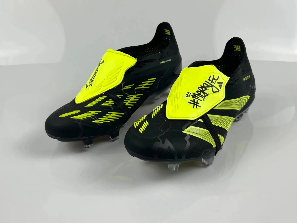 Adidas Adidas Predator Black & Yellow Football Cleats Black - 1