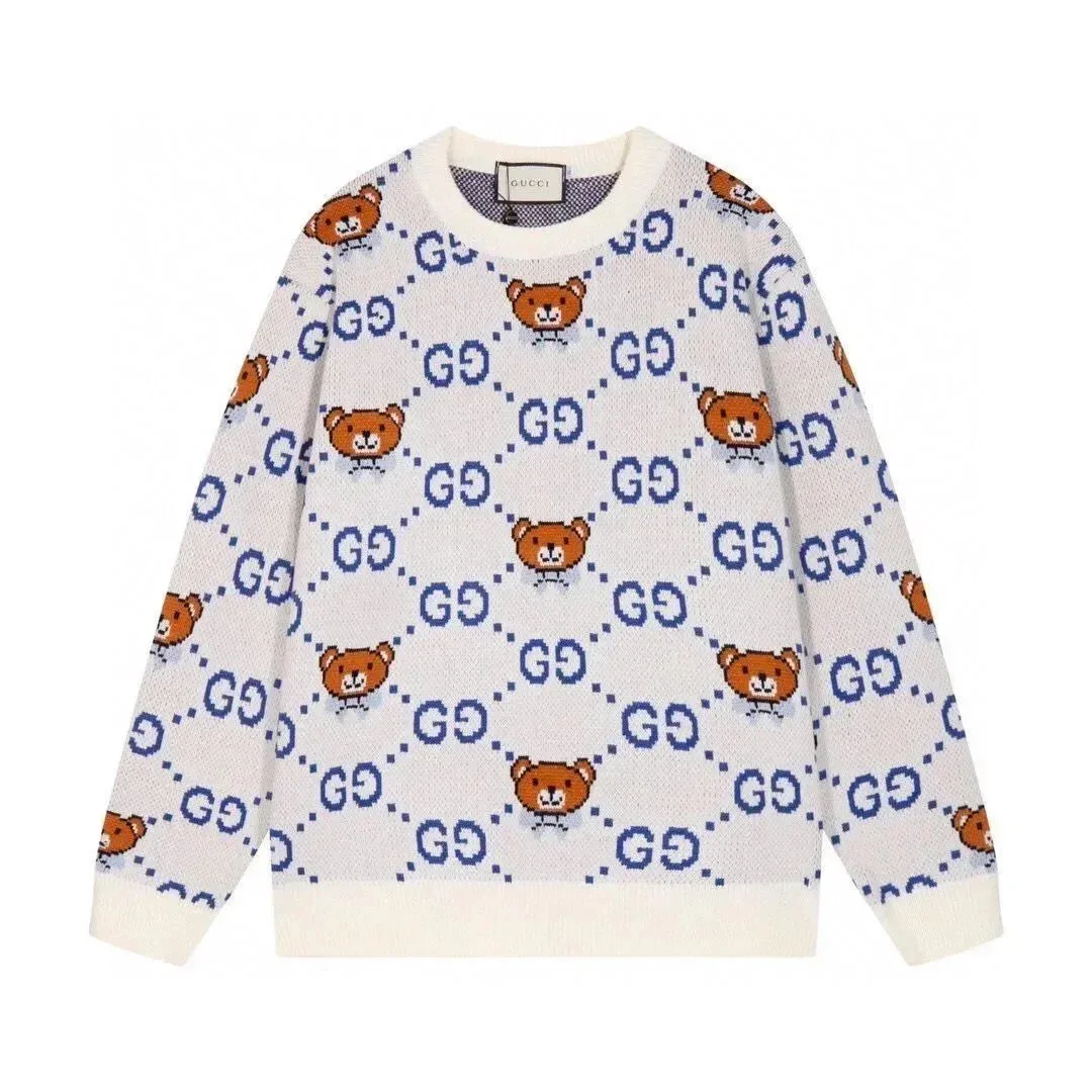 Gucci Gucci Bear Print Sweater White White - 1
