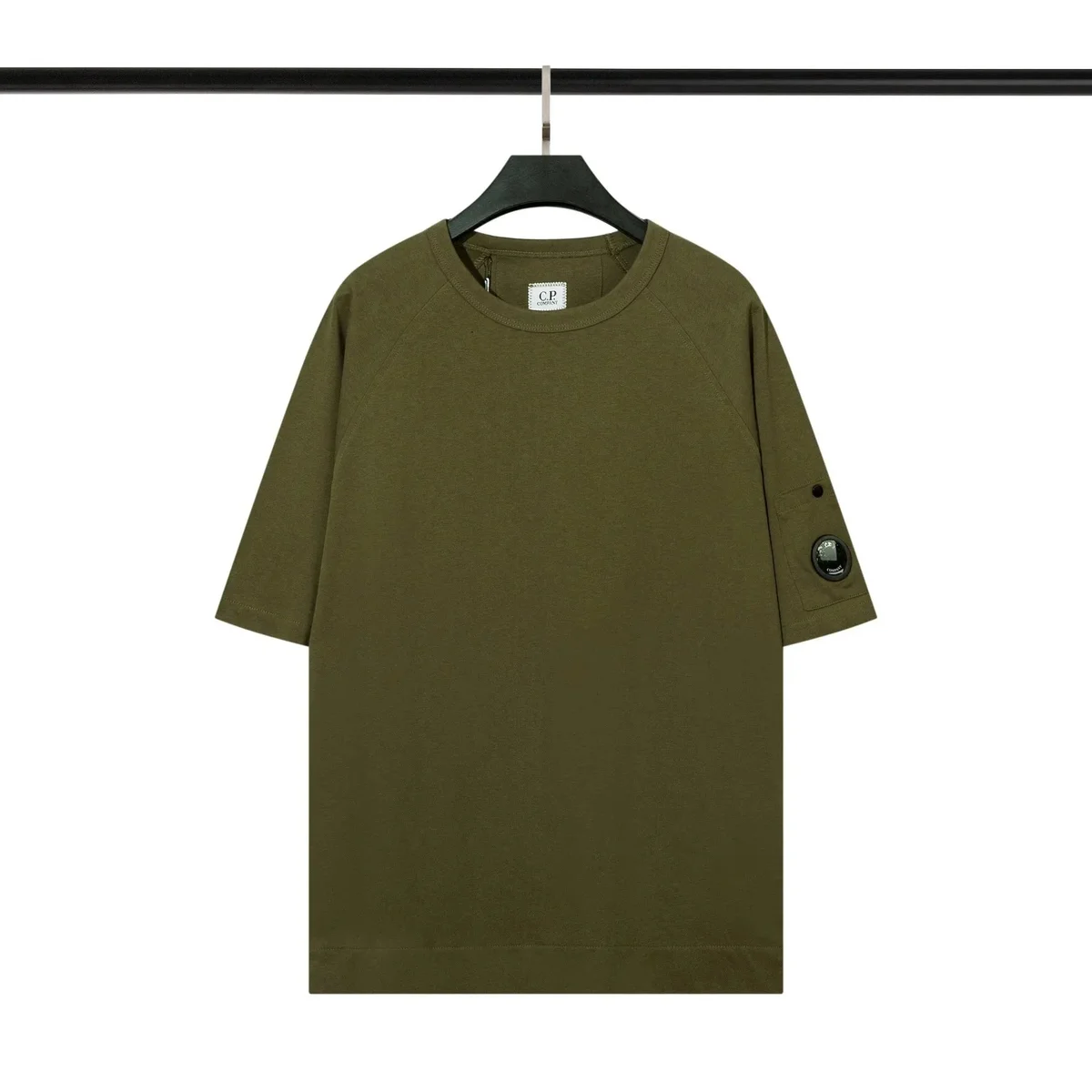 CP Company CP Company Olive Green Solid T-Shirt Green - 1