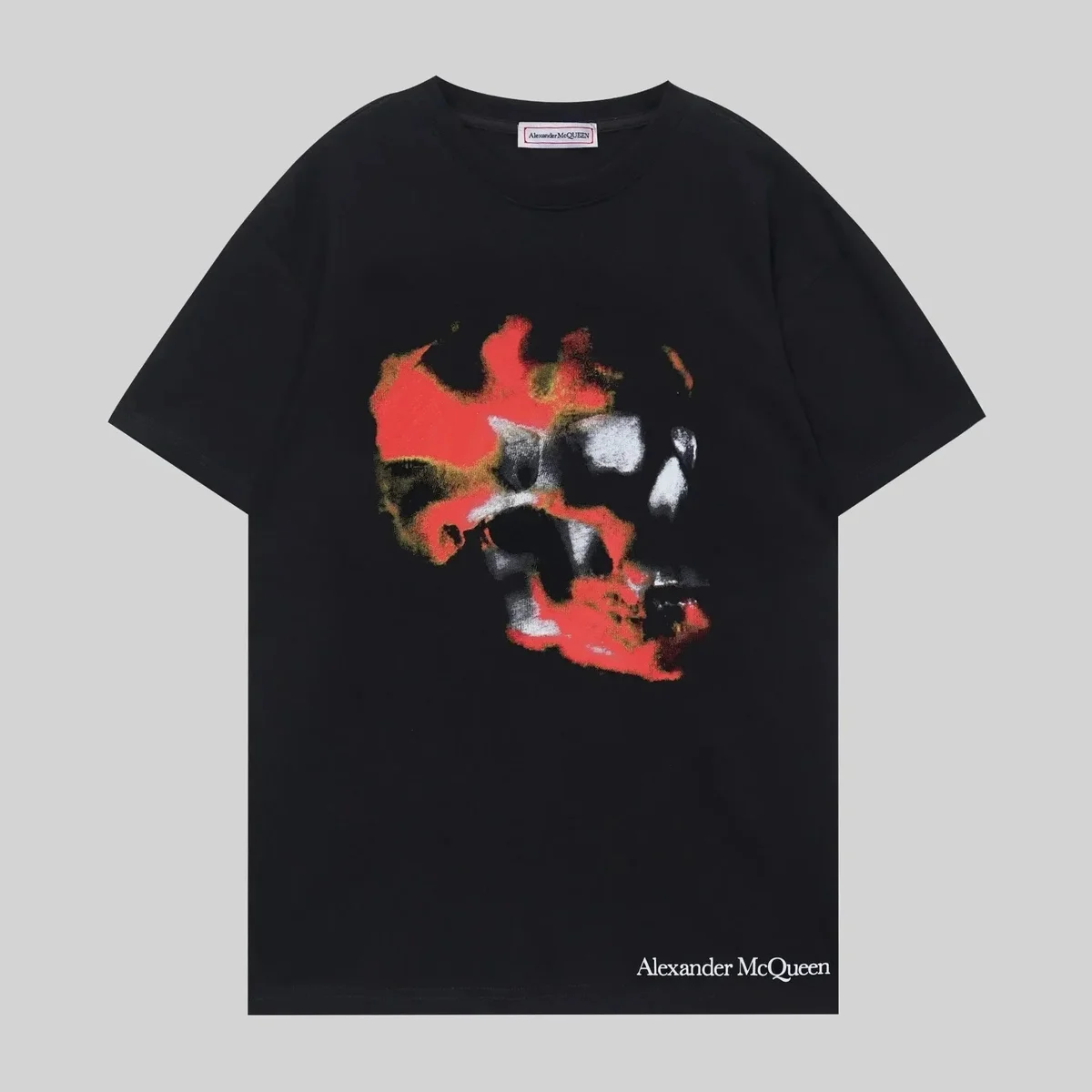 Alexander McQueen Alexander McQueen Skull Print T-Shirt Black Black - 1