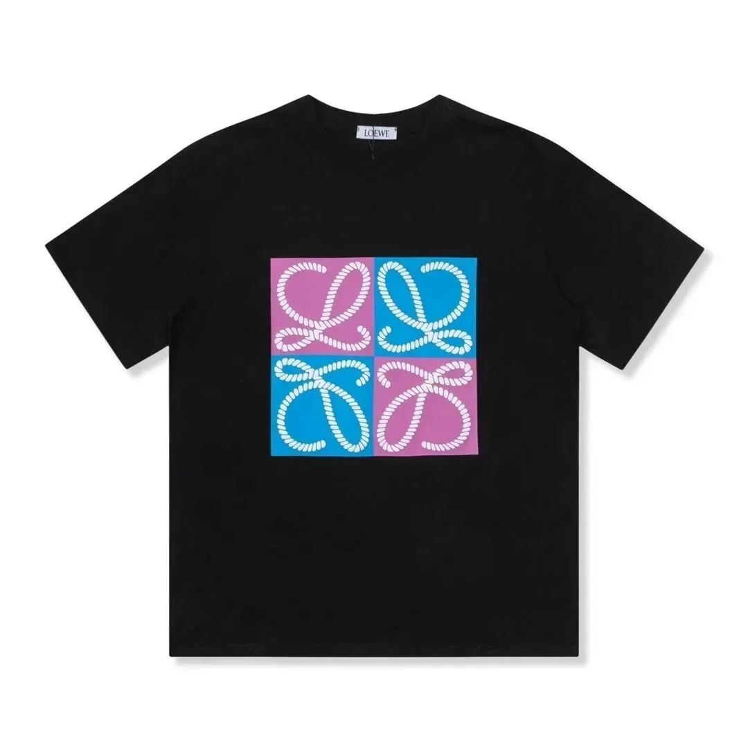 Loewe Loewe Black Rope Logo T-Shirt Black - 1