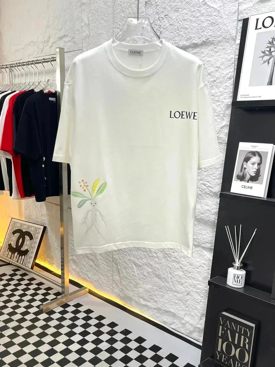 Loewe Loewe White Floral Print T-Shirt White - 1