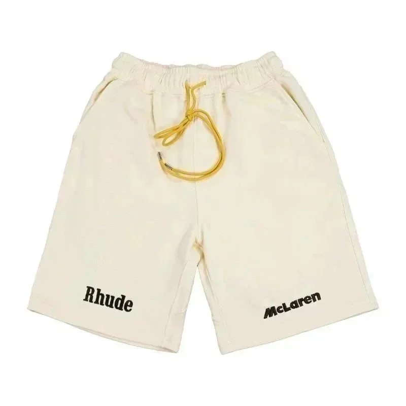 Rhude Rhude Racing McLaren Cream Shorts Cream - 1