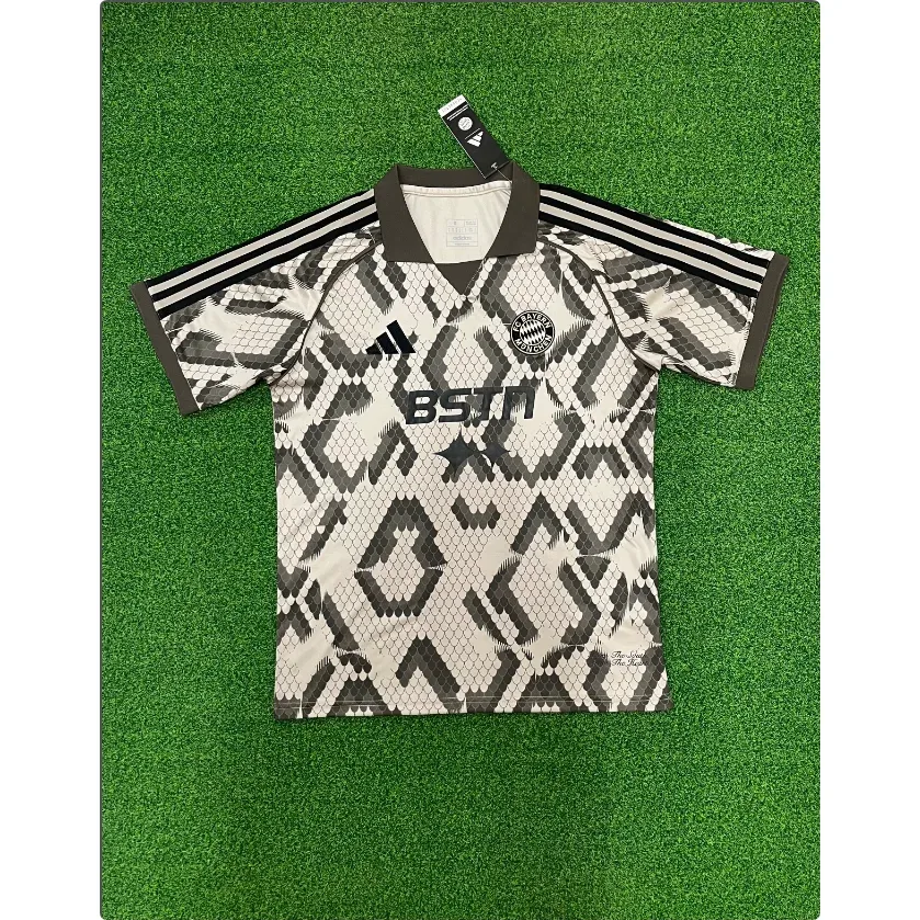 Adidas Adidas Bayern Munich Away Jersey Snake Skin Pattern Black - 1