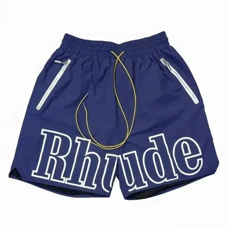 Rhude Rhude Racing Navy Blue Shorts Navy - 1