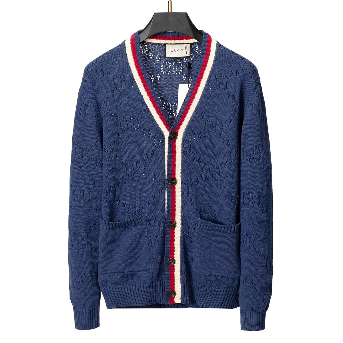 Gucci Gucci GG Monogram Cardigan Blue Navy - 1