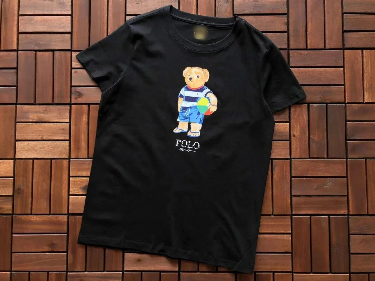Polo Ralph Lauren Polo Ralph Lauren Bear Logo Black T-Shirt Black - 1